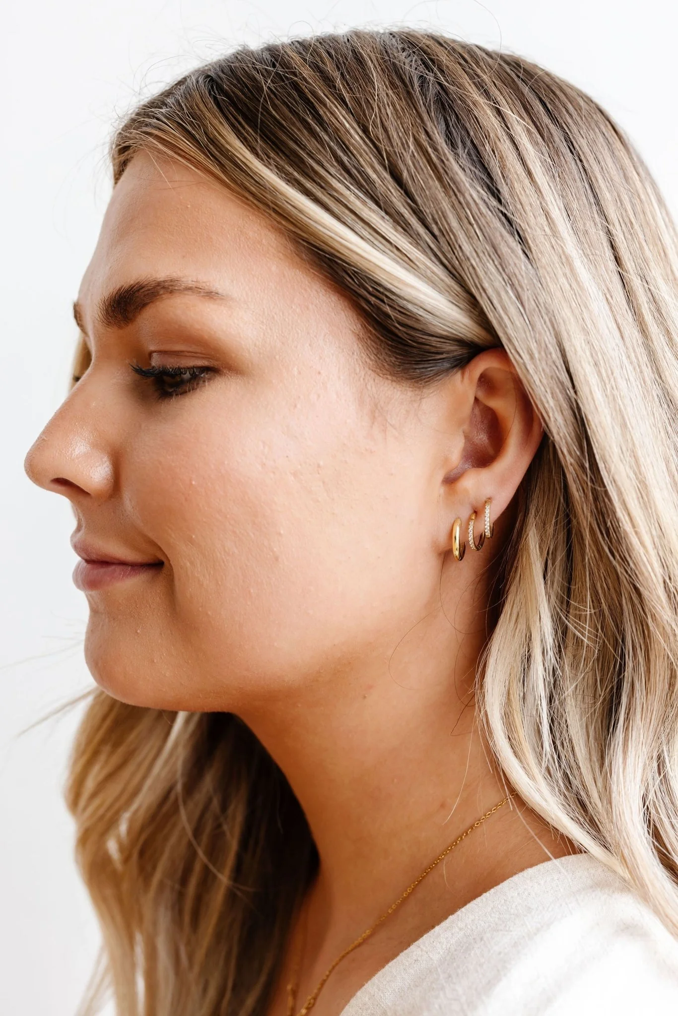 14mm Fundamental Hoops - Hypoallergenic - Gold and Silver - Image 4
