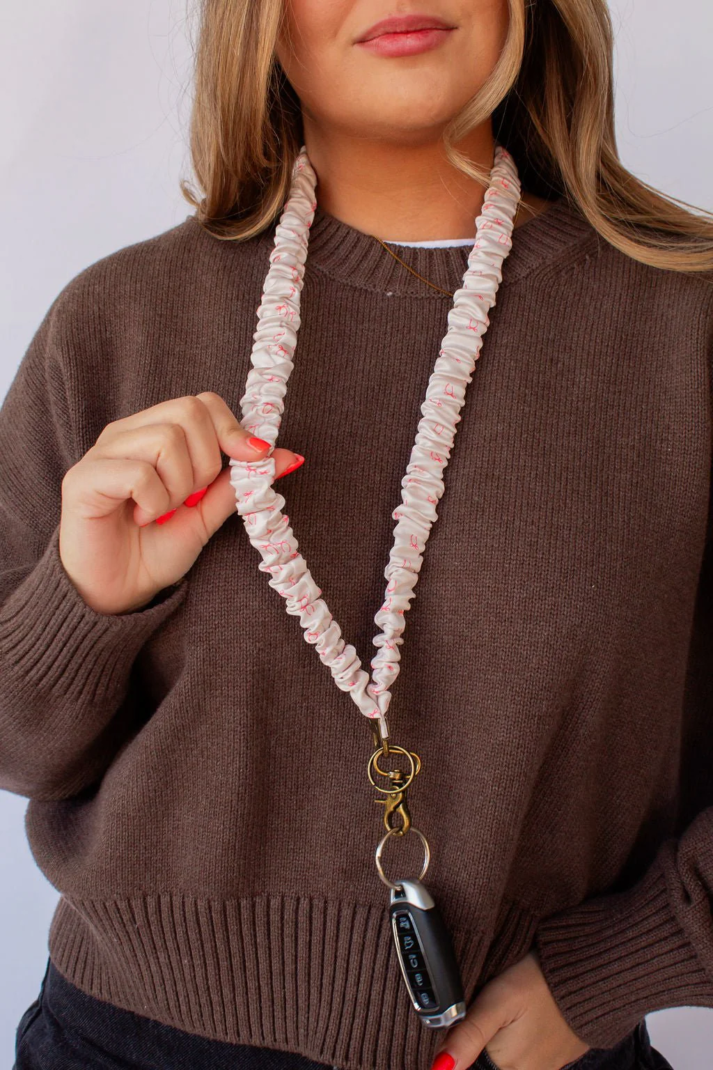 Andi x Rad Rev Pink Bows Lanyard - Image 6