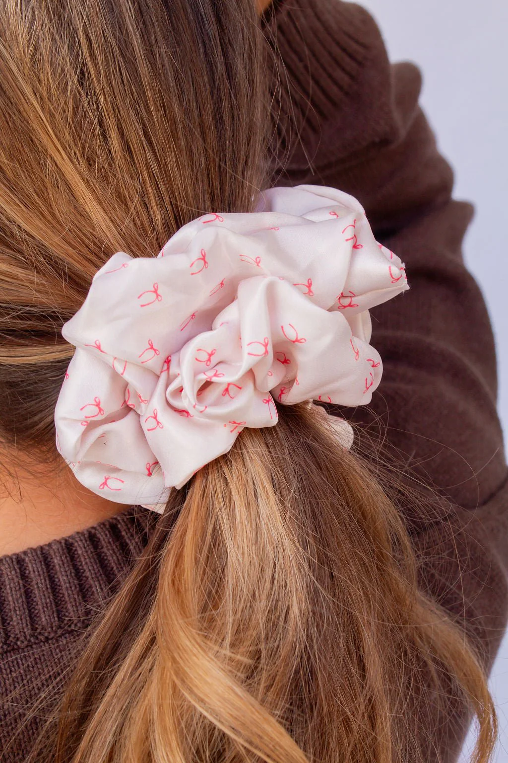 Andi x Rad Rev Pink Bows Jumbo Scrunchie - Image 3