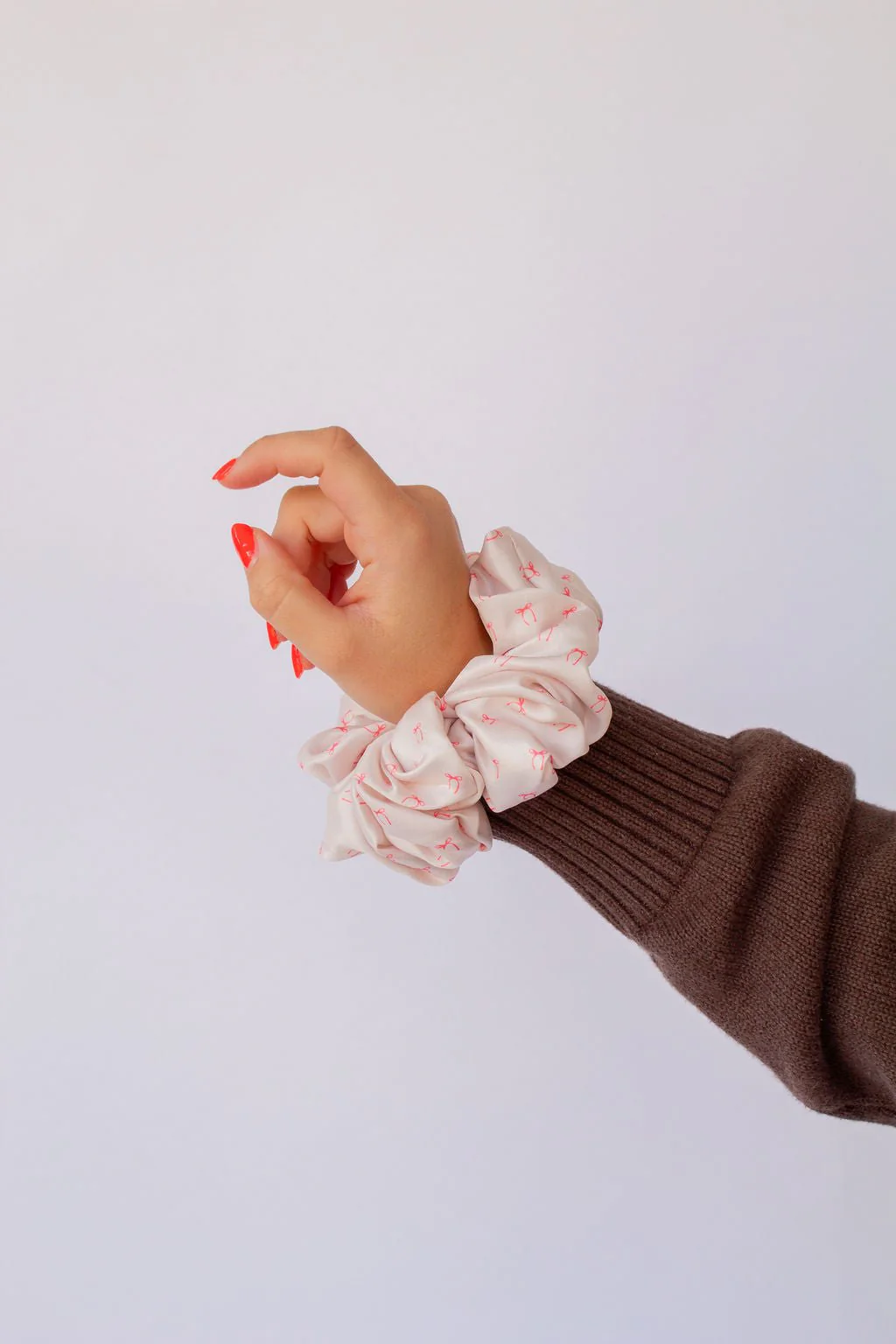 Andi x Rad Rev Pink Bows Jumbo Scrunchie - Image 4