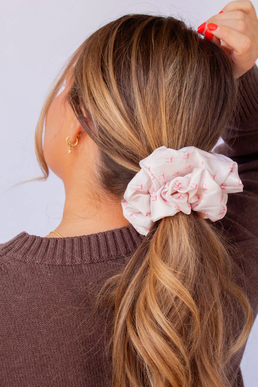 Andi x Rad Rev Pink Bows Jumbo Scrunchie - Image 6