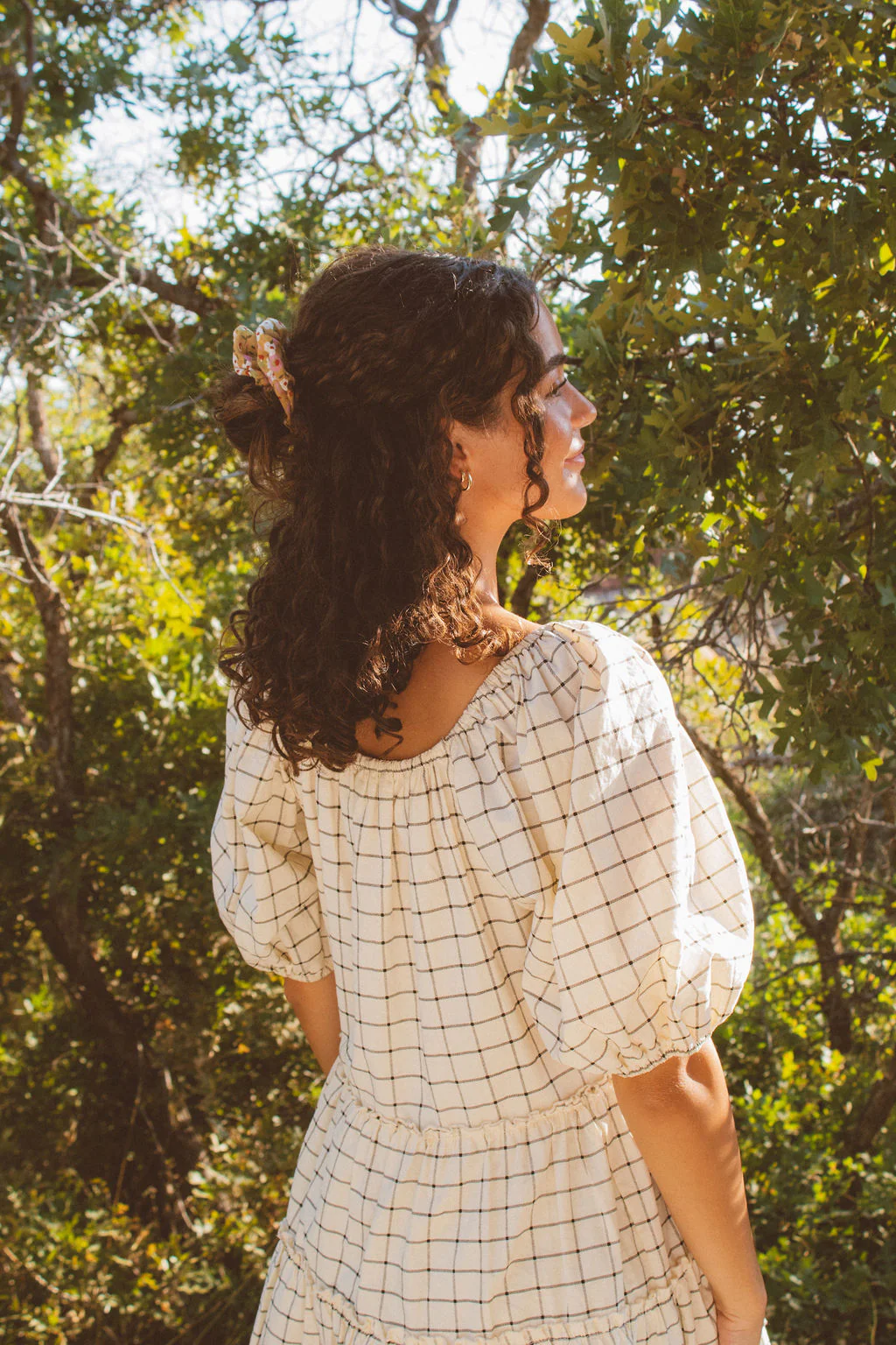 Autumnal Floral Oversized Scrunchie - Image 3