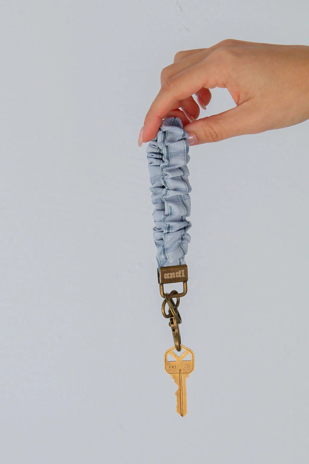 Blue Gingham Keychain - Image 2