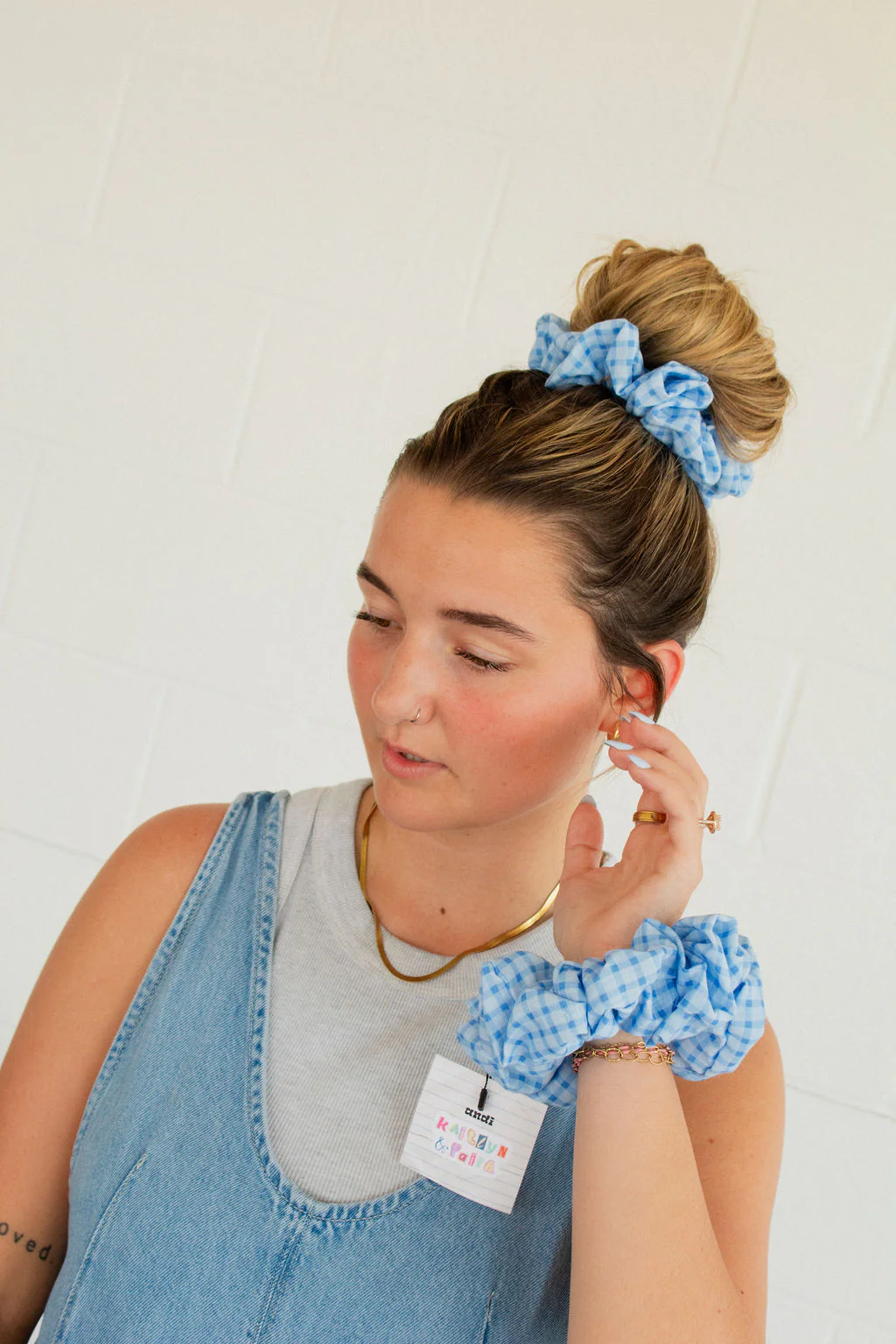 Blue Skies Jumbo Scrunchie - Image 2