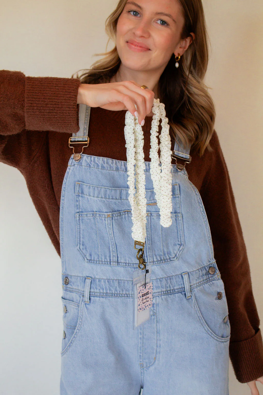 Cream Dottie Lanyard - Image 4