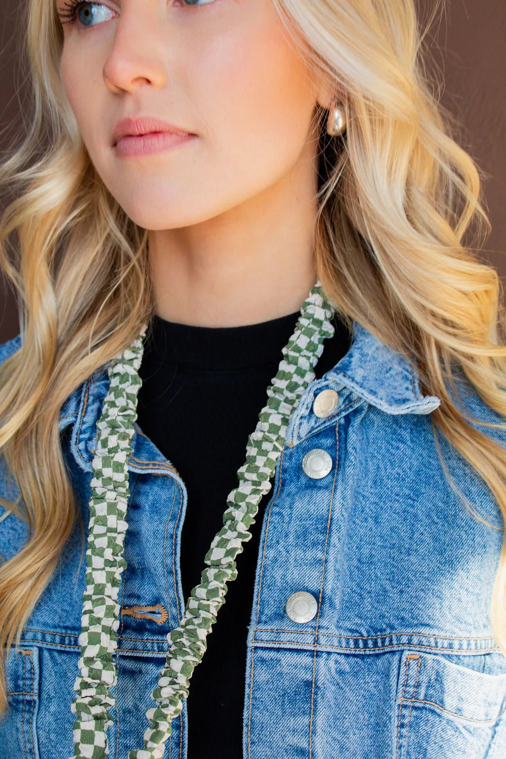Lindsey Checked Lanyard - Image 3