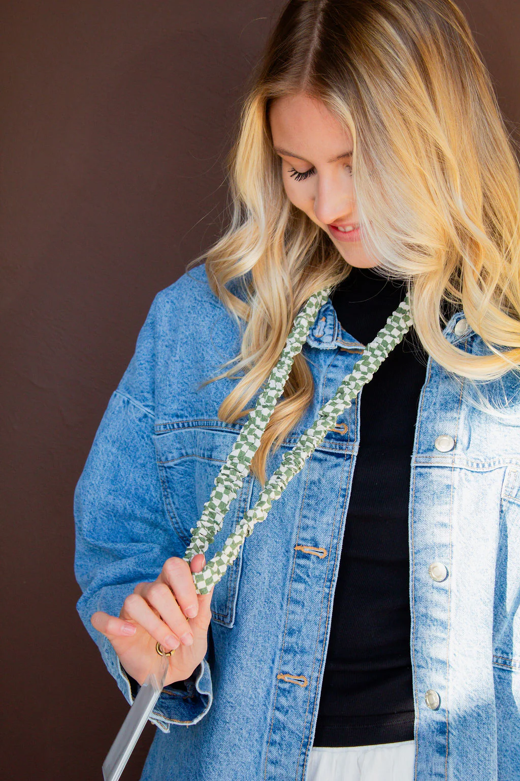 Lindsey Checked Lanyard - Image 4