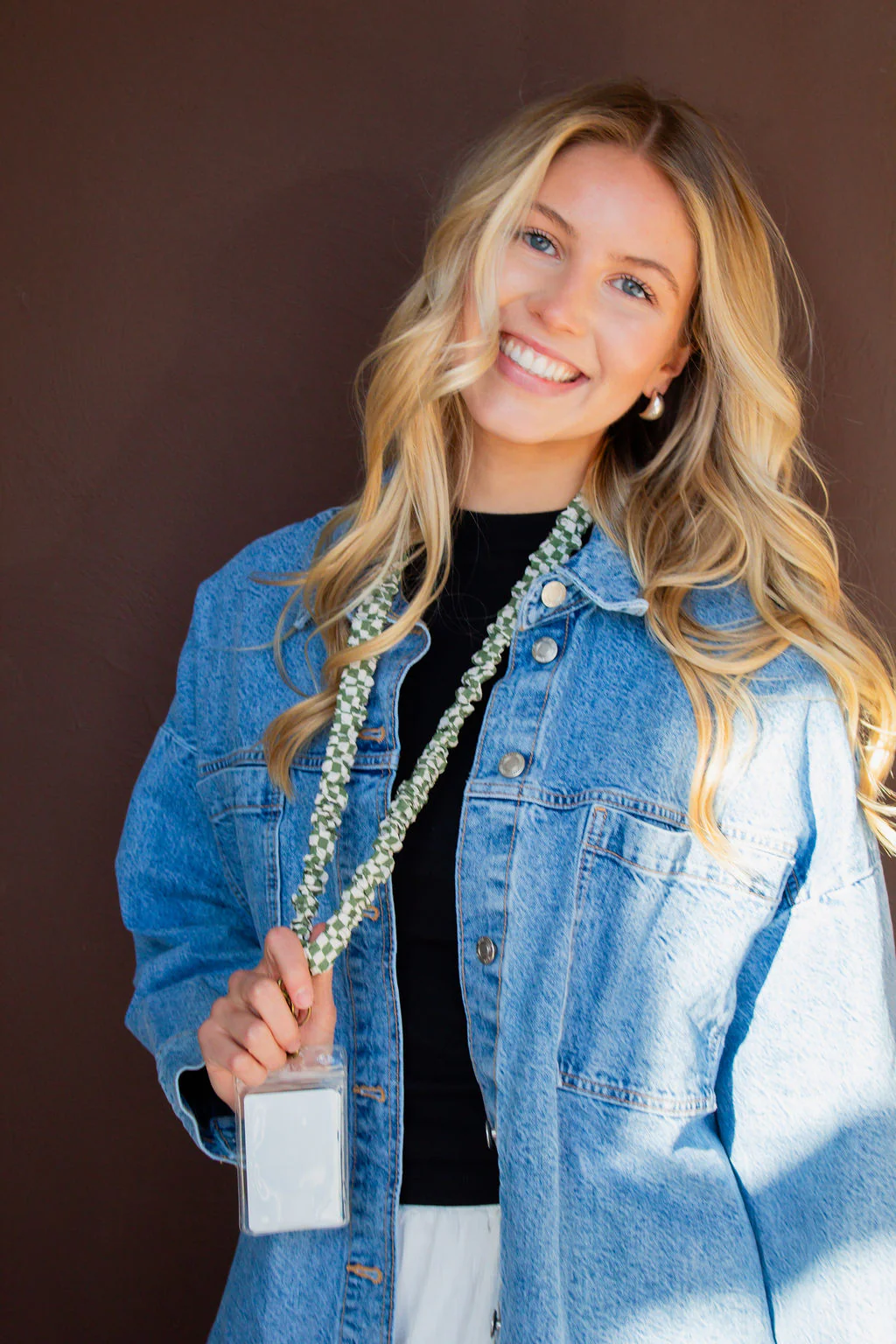 Lindsey Checked Lanyard - Image 5