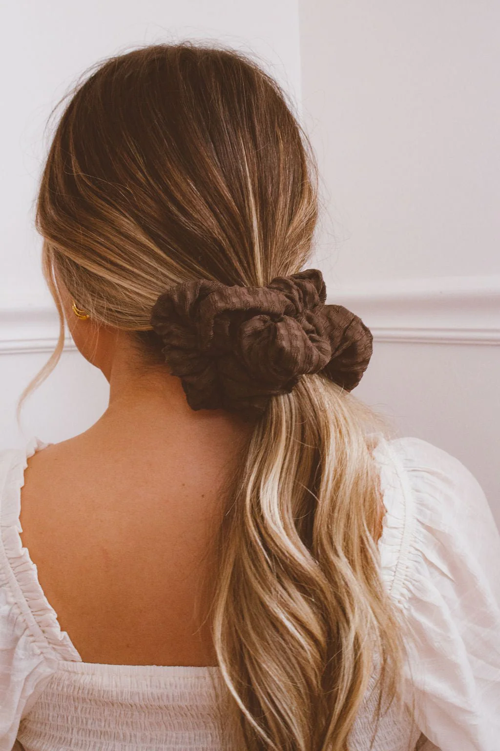 Espresso Jumbo Scrunchie - Image 3