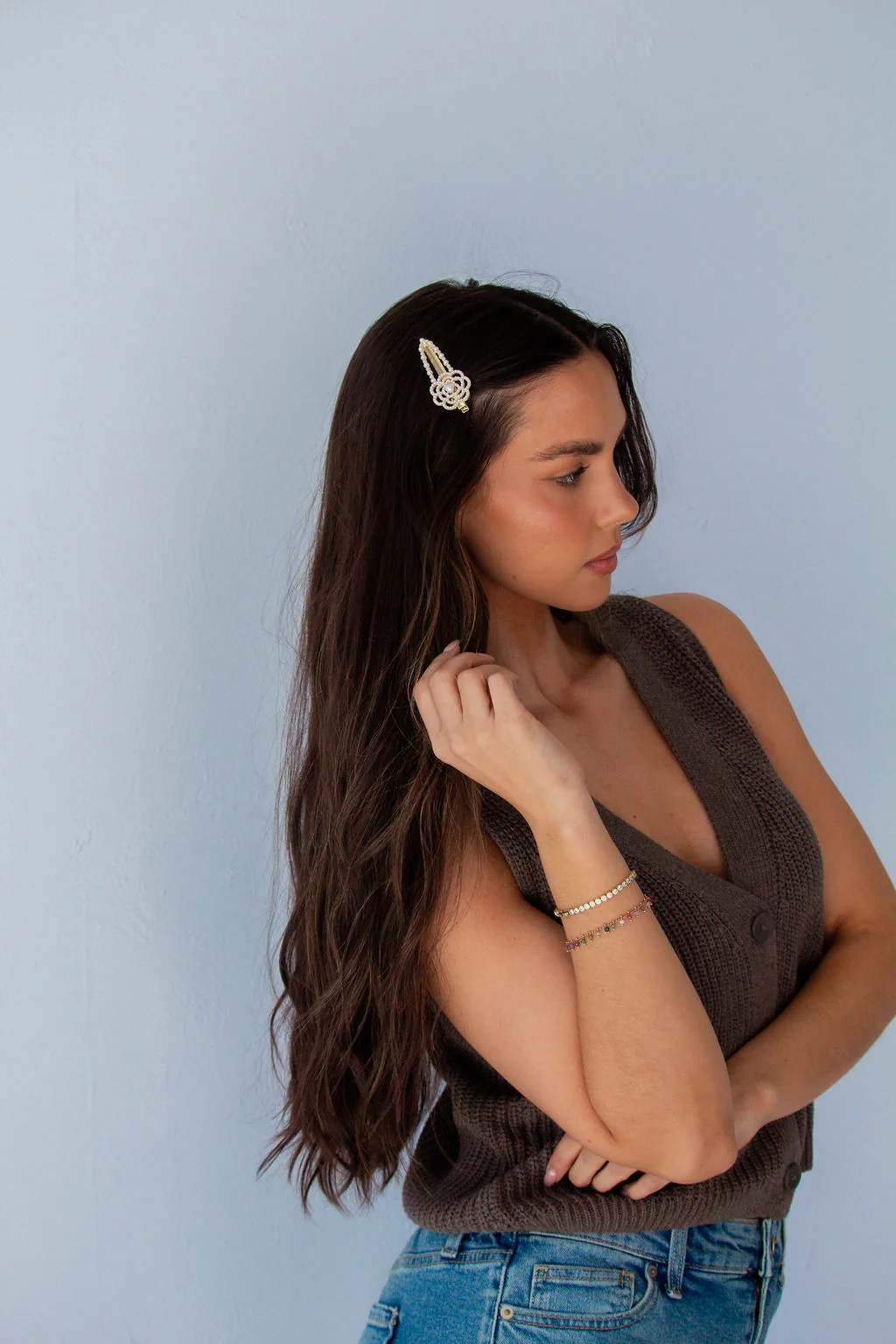 Gardenia Pearl Clip - Image 3