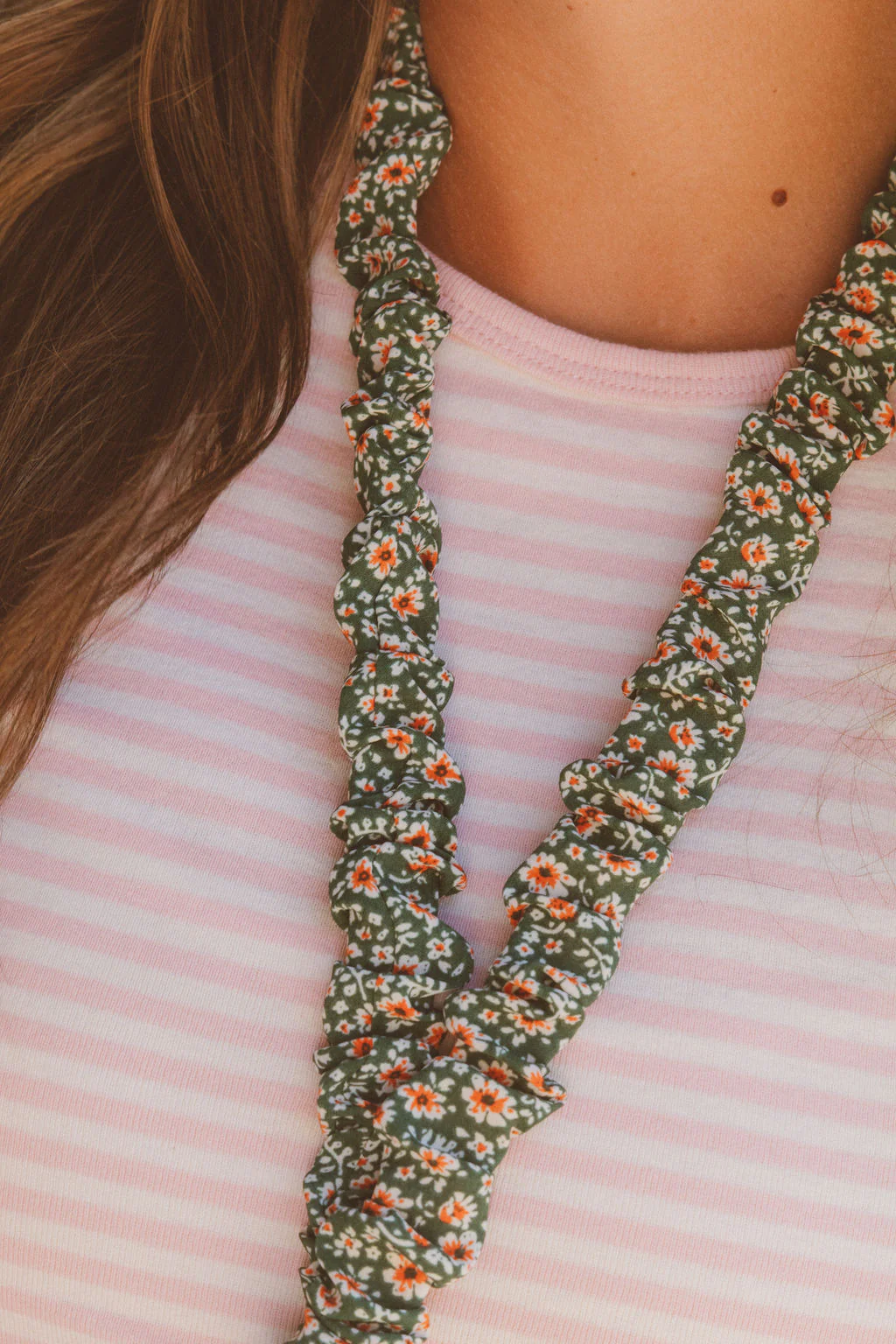 Green Floral Lanyard - Image 4