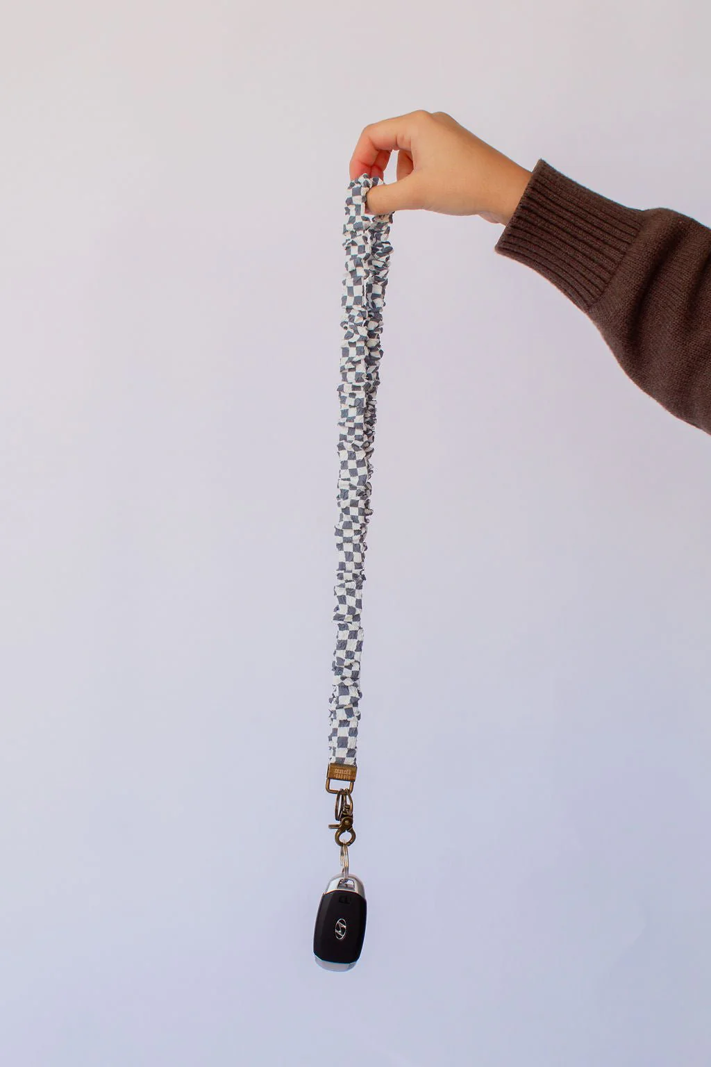 Andi x Rad Rev Grey Checkered Lanyard - Image 3