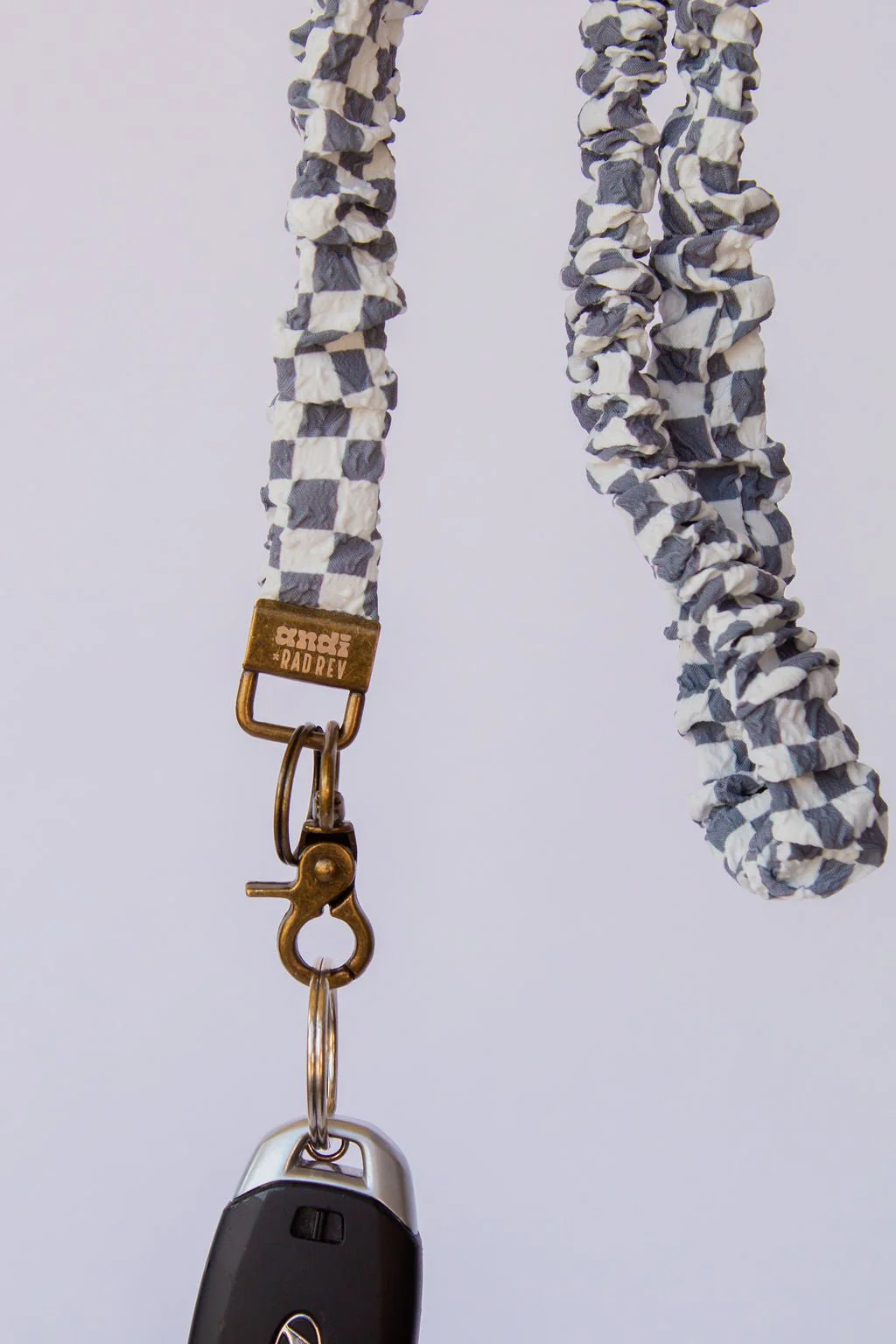 Andi x Rad Rev Grey Checkered Lanyard - Image 4