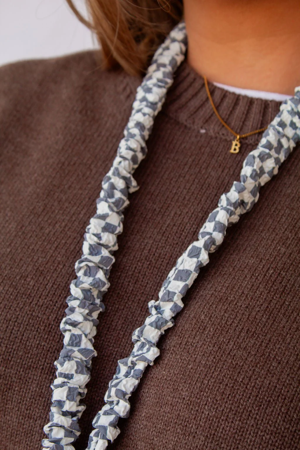 Andi x Rad Rev Grey Checkered Lanyard - Image 6