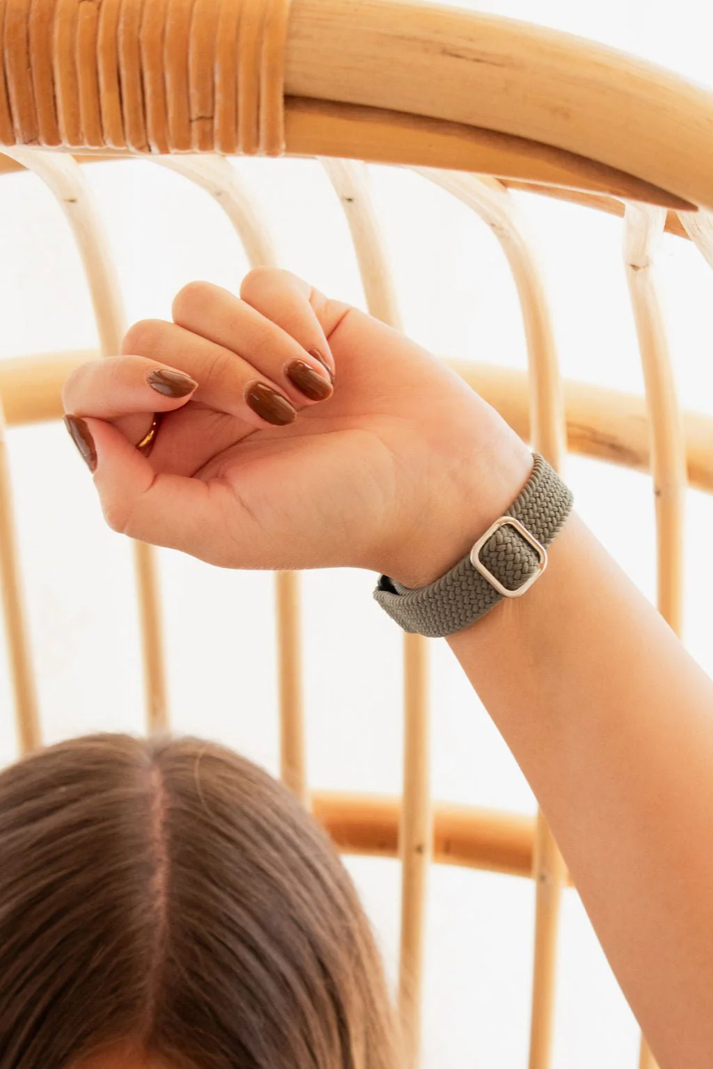 Hunter Thin Weaved Adjustable Elastic Watch Band - Image 3