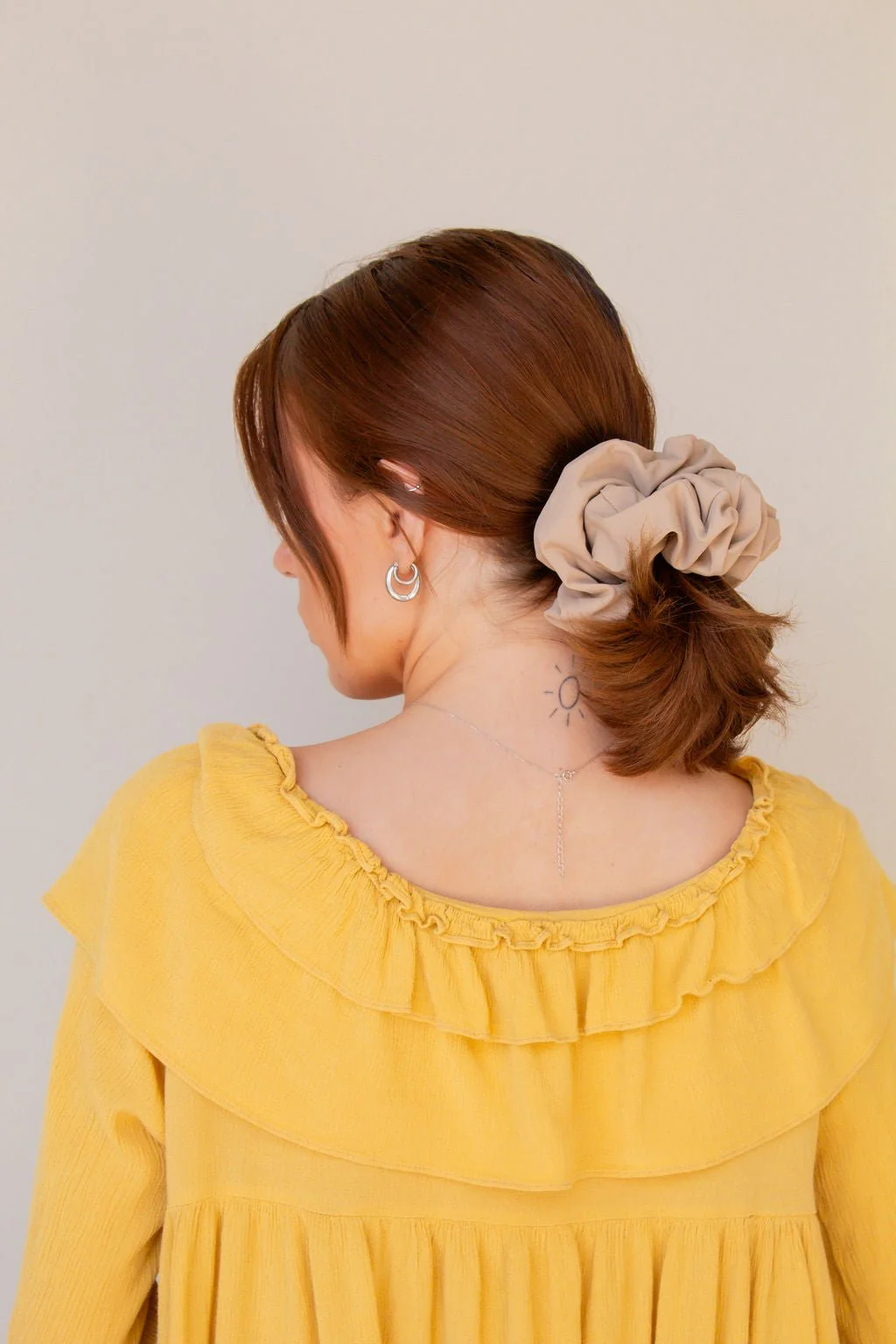 Tan Jumbo Athletic Scrunchie - Image 3