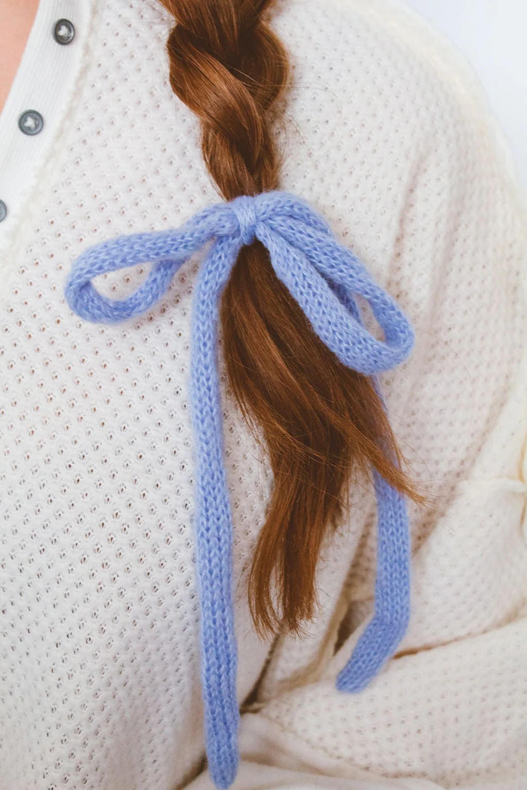 Knit Long Bow Tie - Image 6