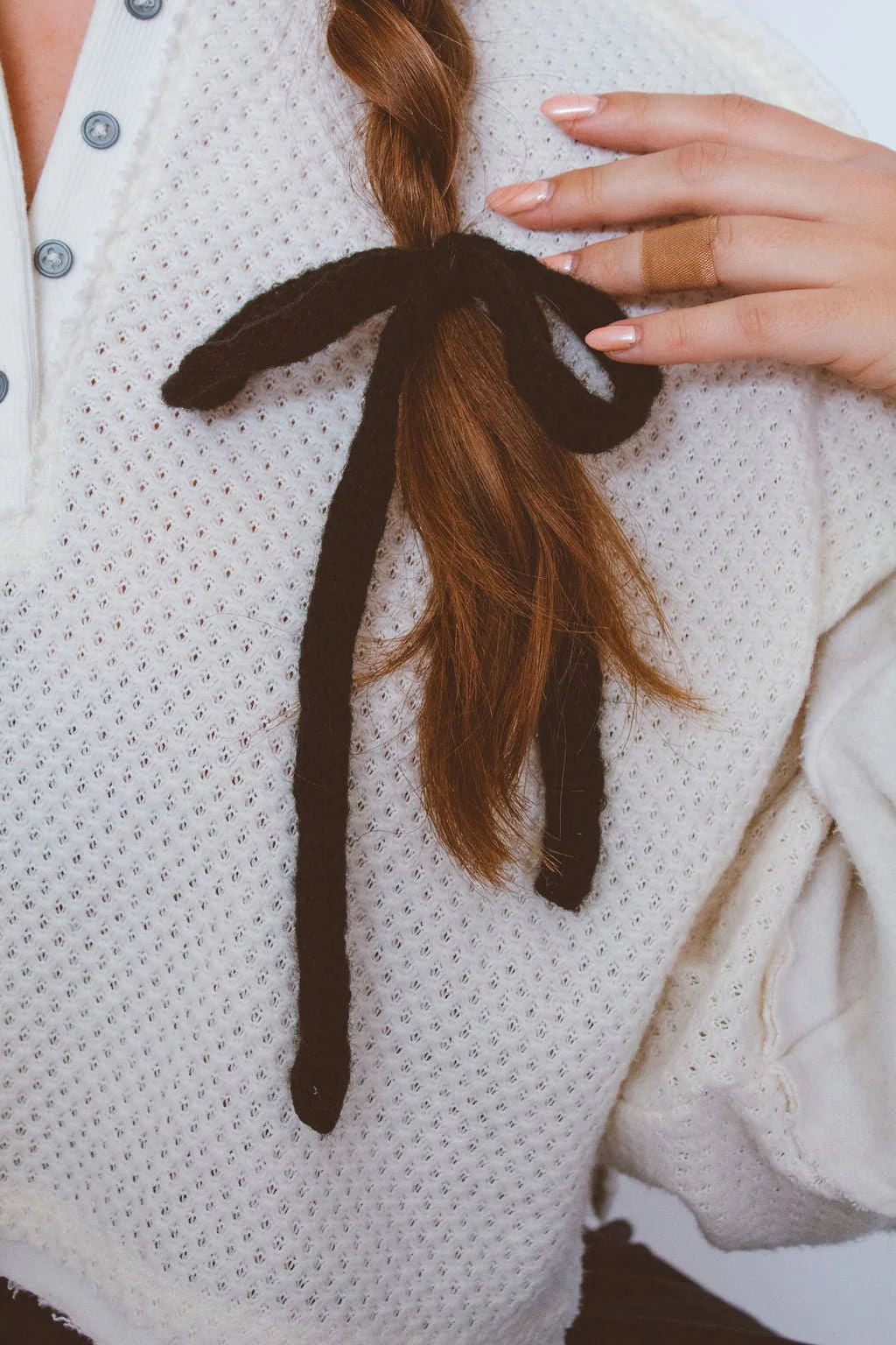 Knit Long Bow Tie - Image 9
