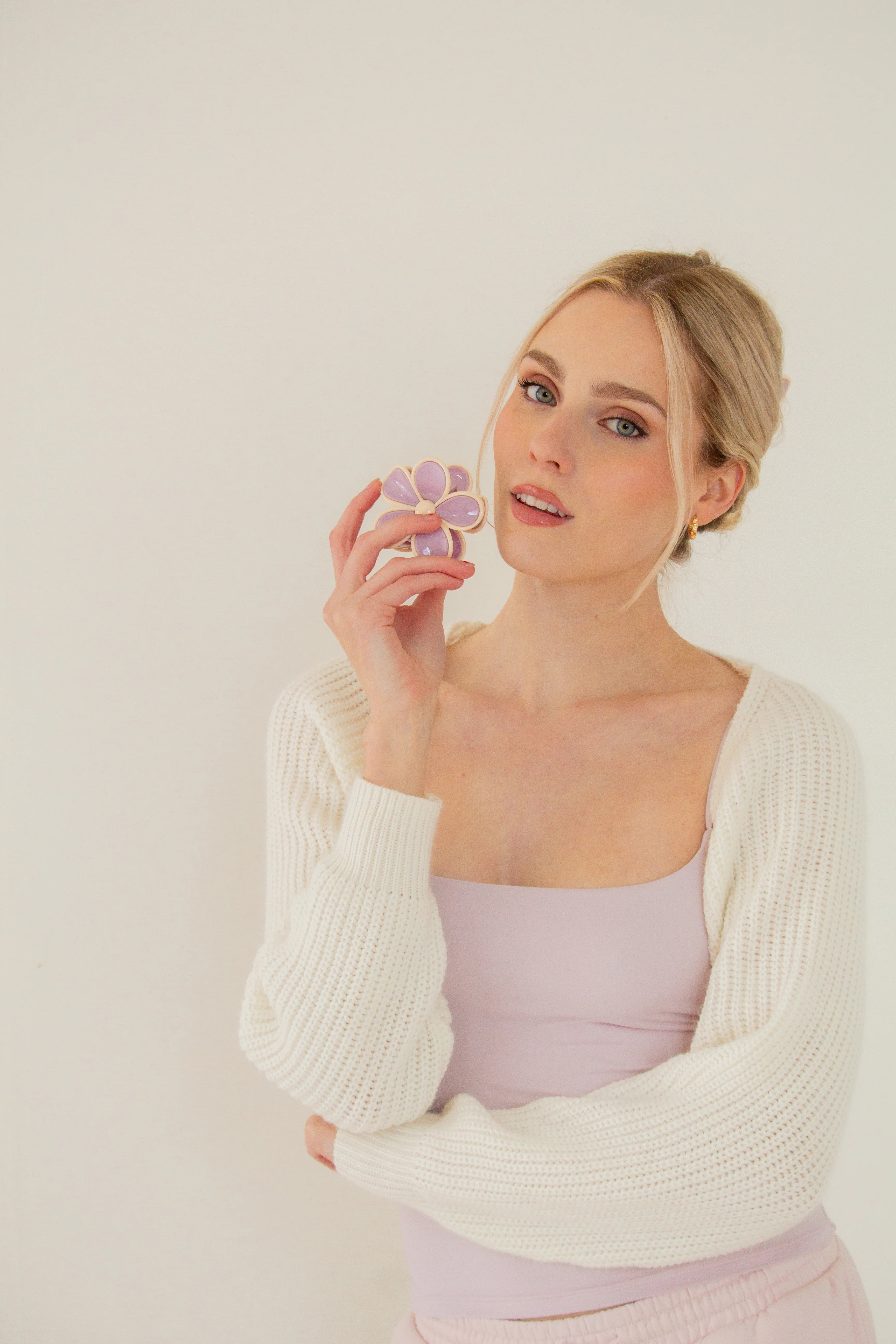 Lavender Flower Claw Clip - Image 3