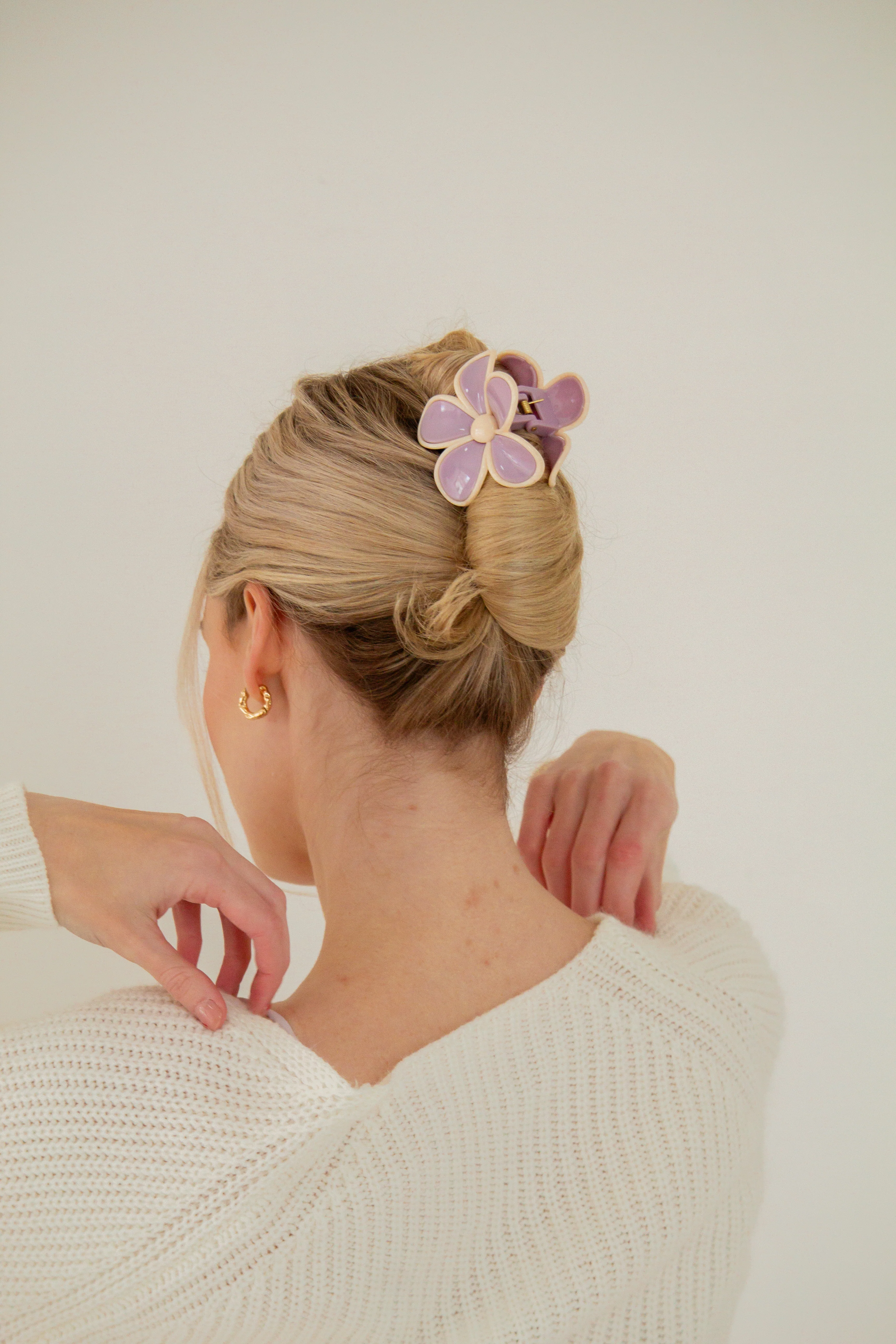 Lavender Flower Claw Clip - Image 4