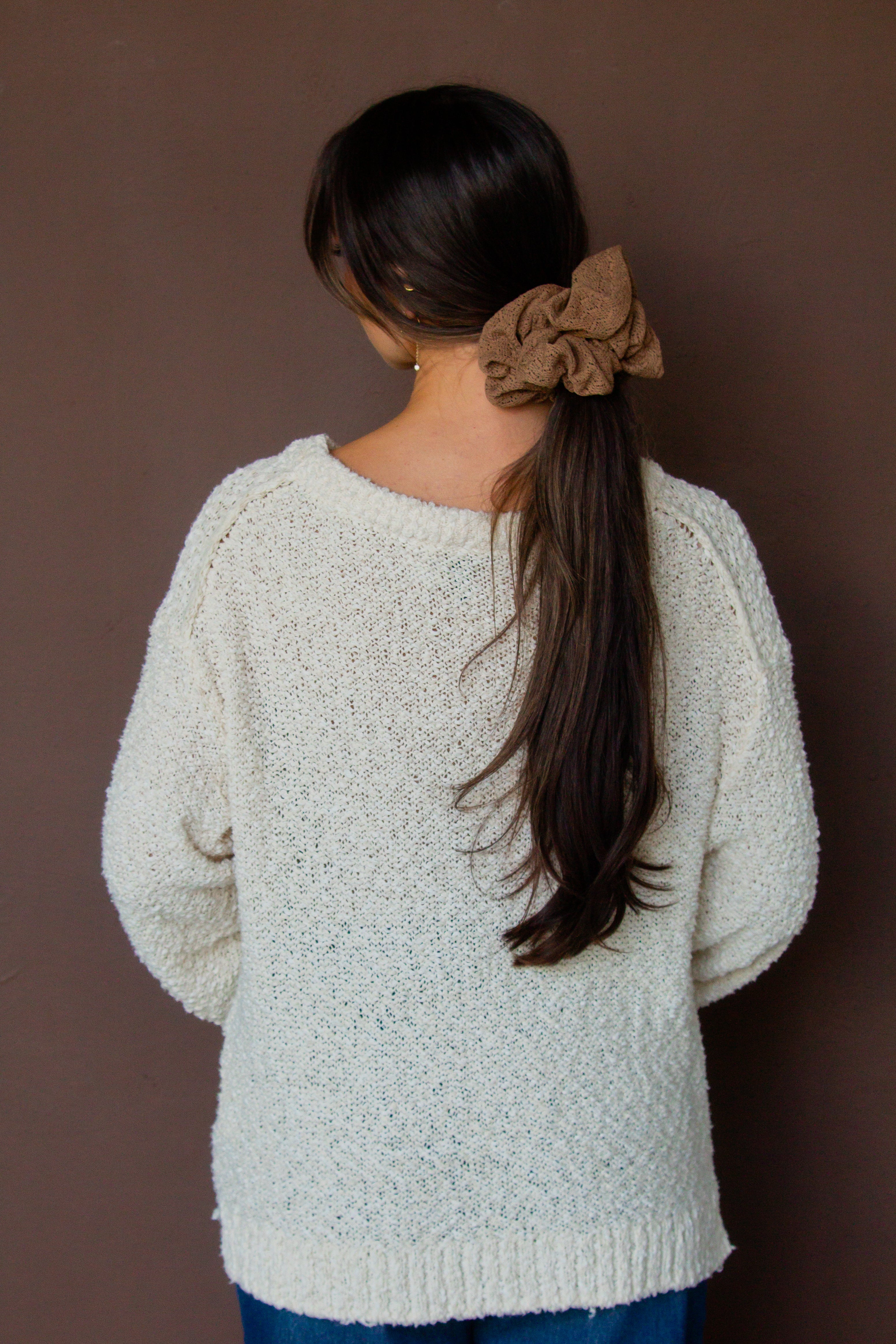 Mocha Jumbo Scrunchie - Image 4