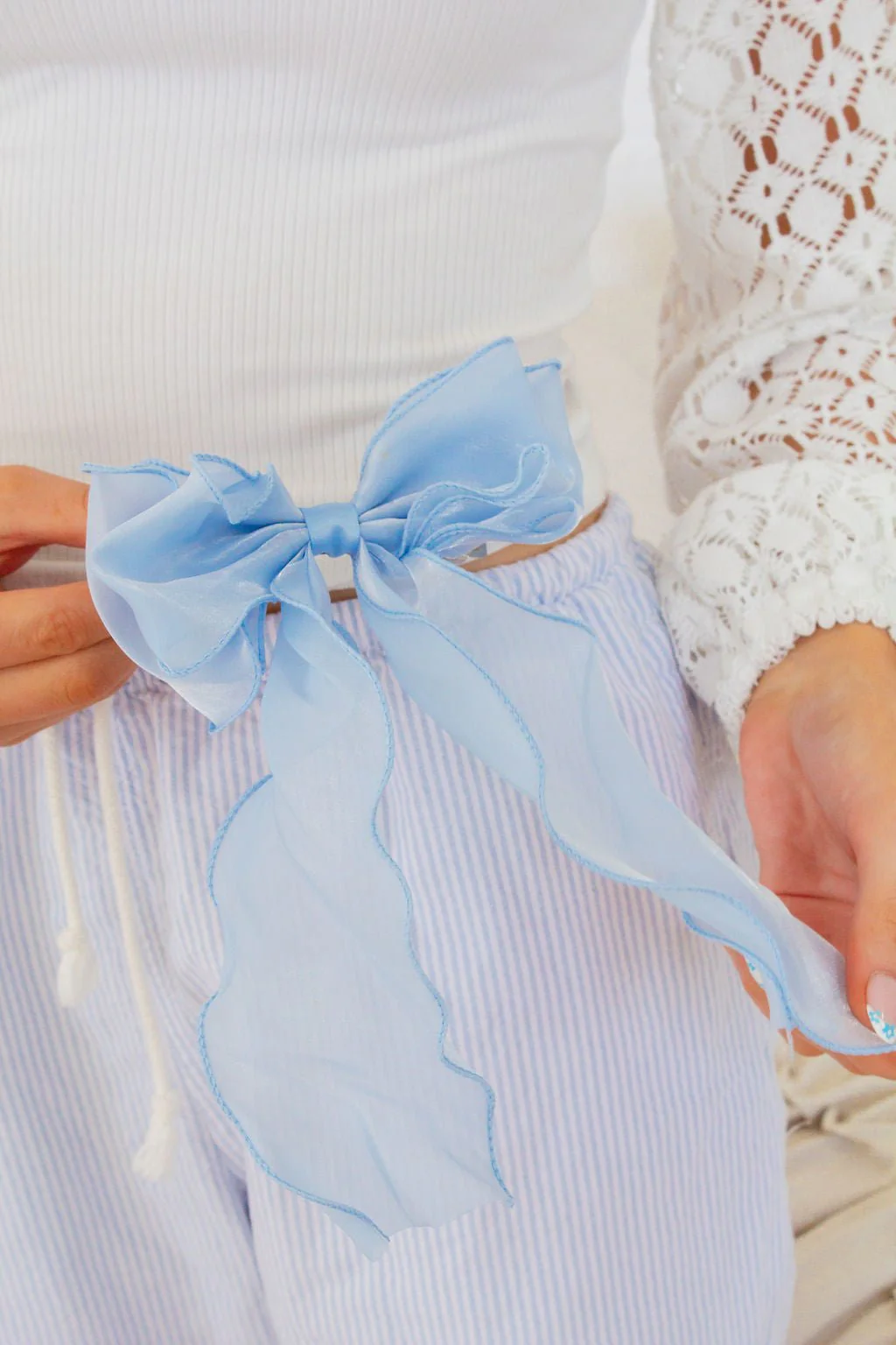 Remi Double Bow Barrette - Image 6