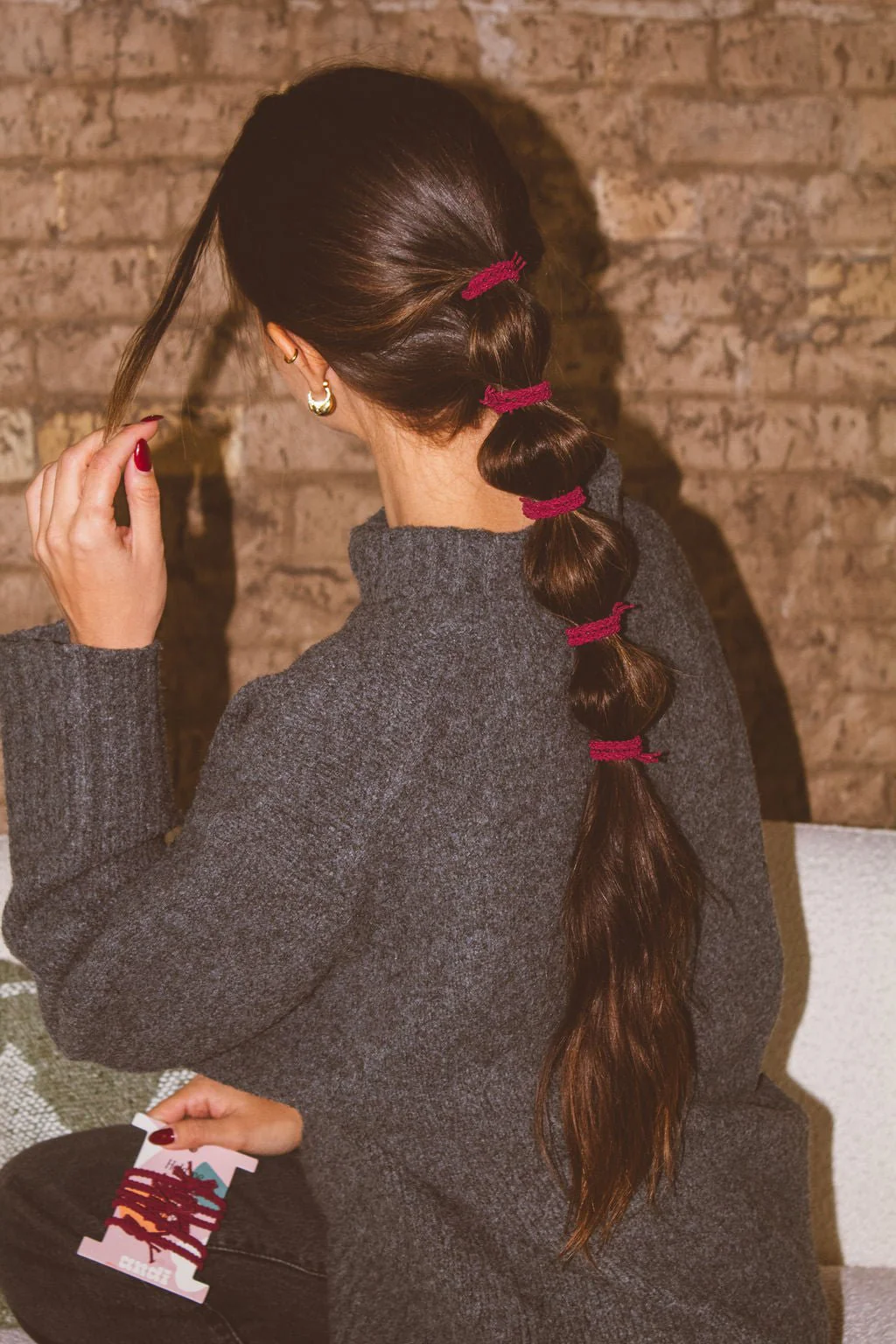 Rustic Braided Hair Ties 5-pack - Image 17