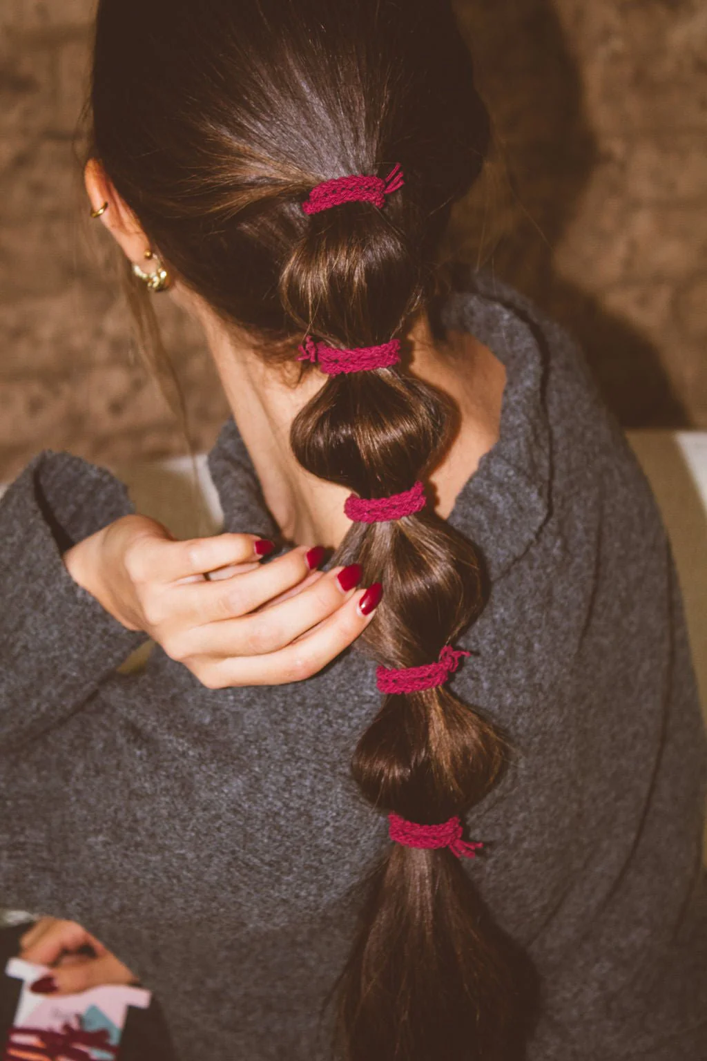 Rustic Braided Hair Ties 5-pack - Image 18