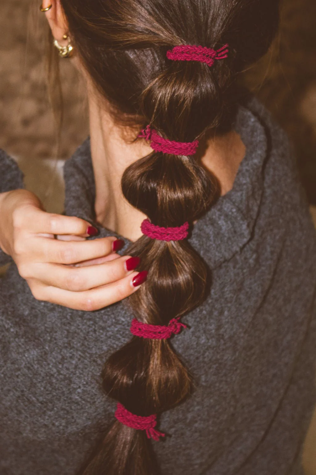 Rustic Braided Hair Ties 5-pack - Image 19