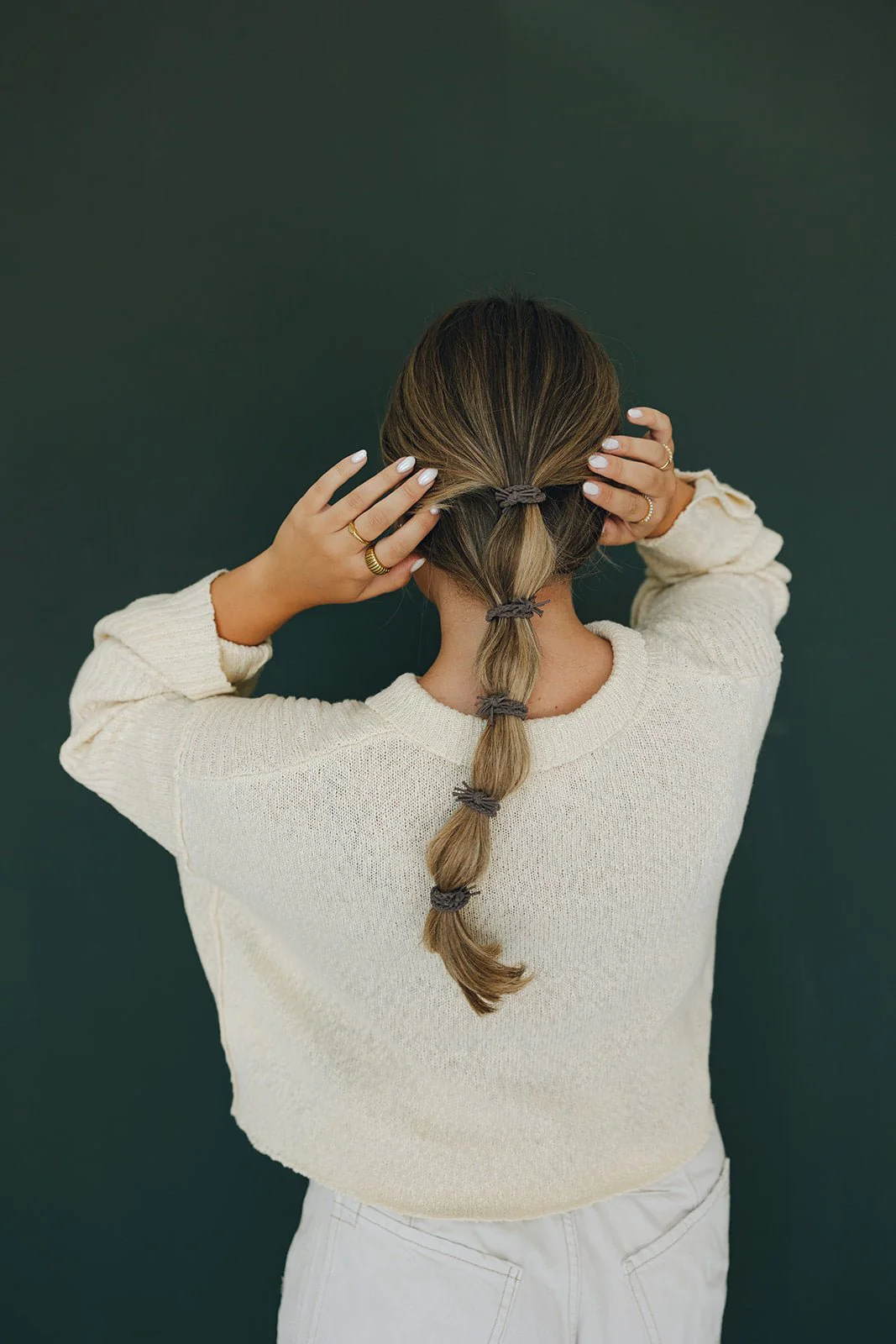 Rustic Braided Hair Ties 5-pack - Image 4