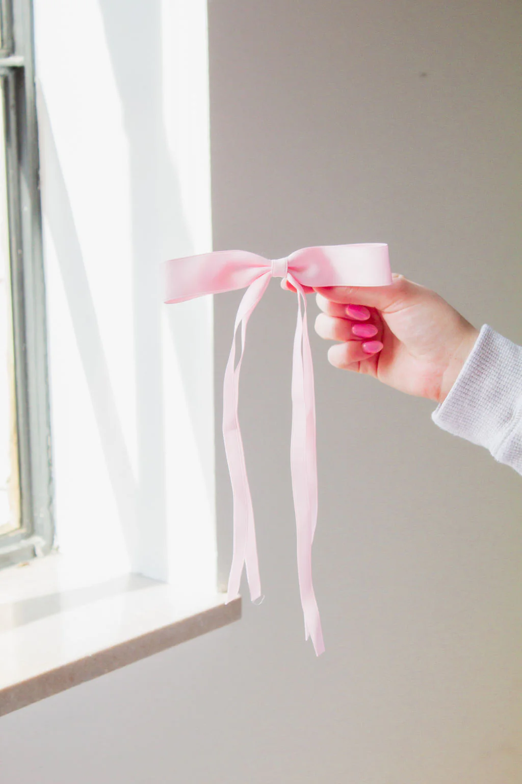 Satin Ribbon Long Bow Clip - Image 20