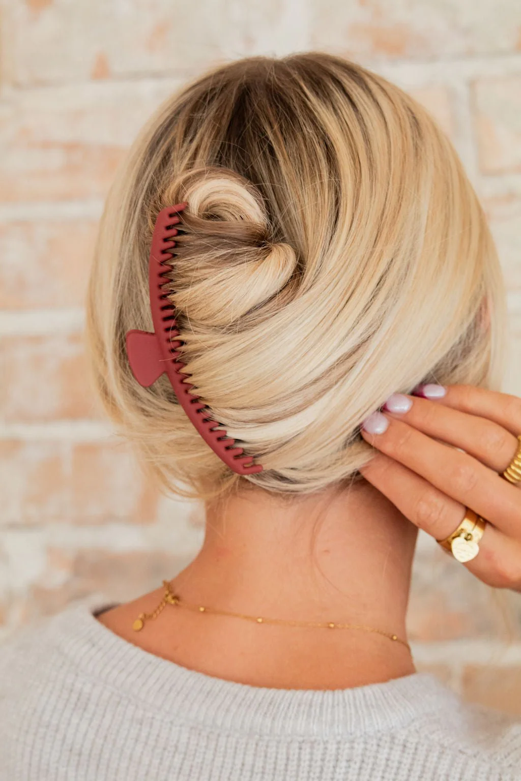 Thick Hair French Twist Claw Clip - Image 10
