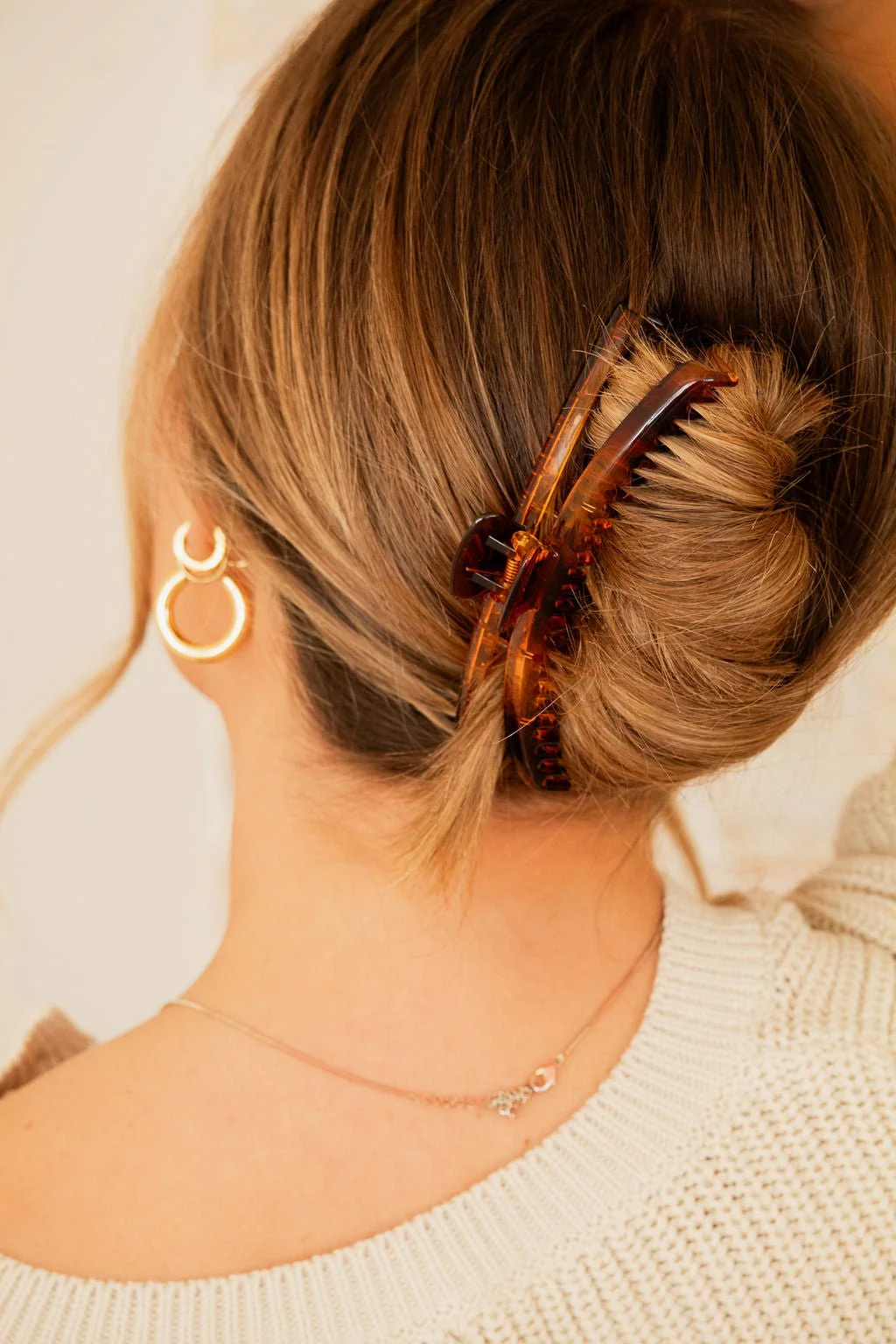 Thick Hair French Twist Claw Clip - Image 3