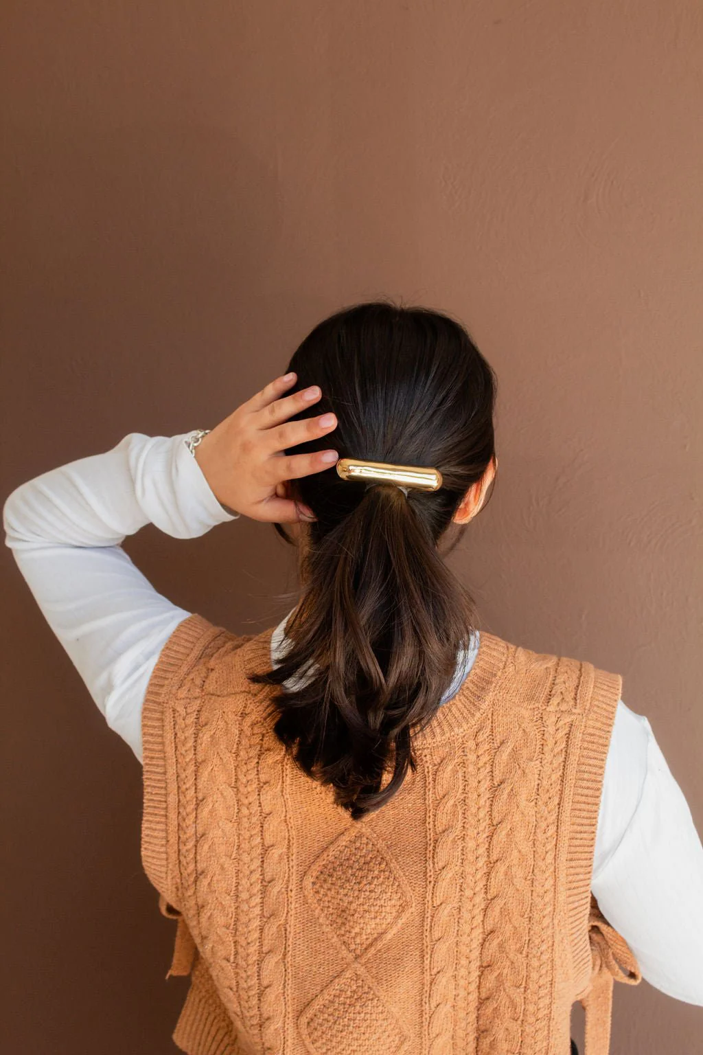Smooth Metal Barrette - Image 3