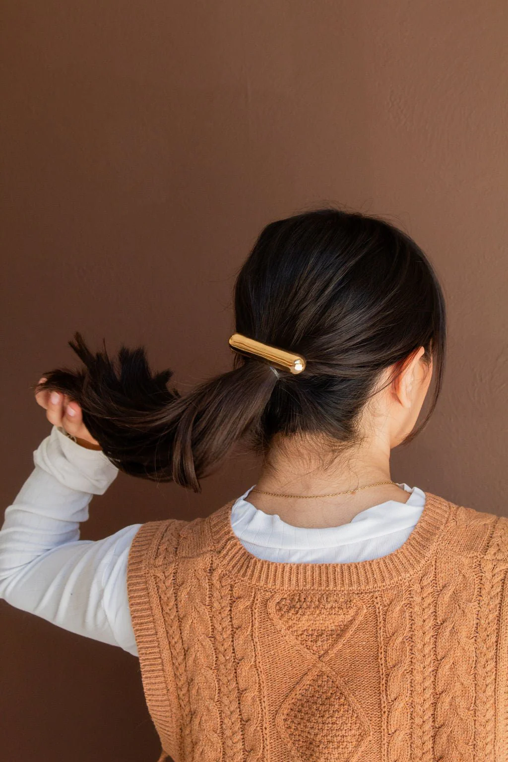 Smooth Metal Barrette - Image 4