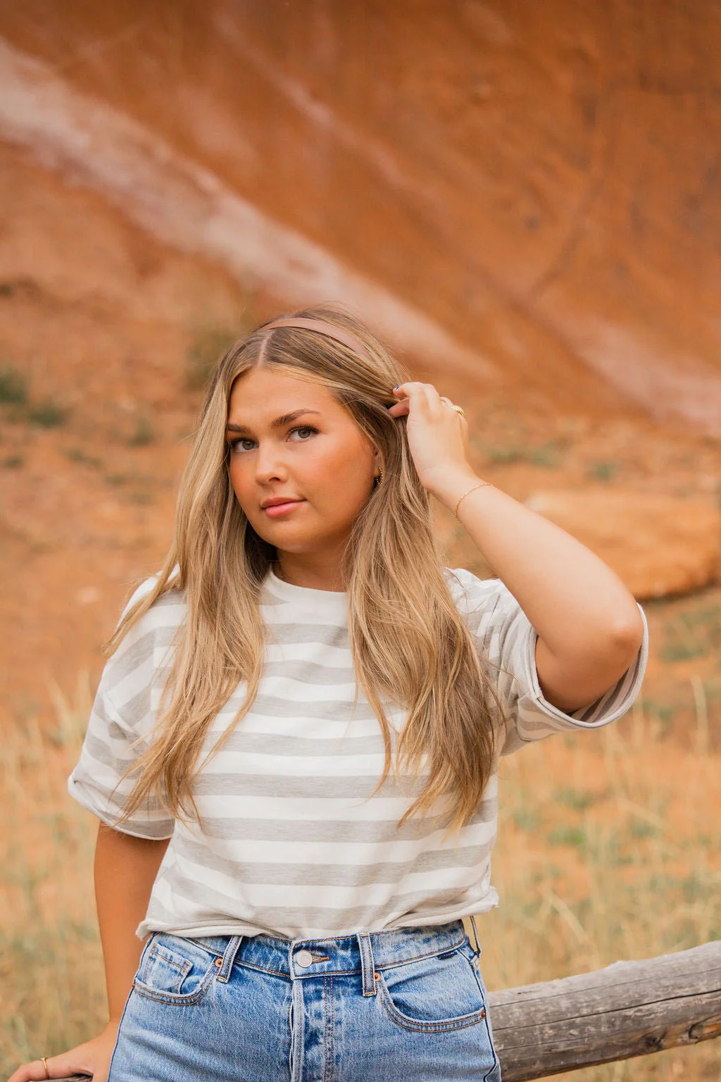 Thin Brown Leather Headband - Image 4