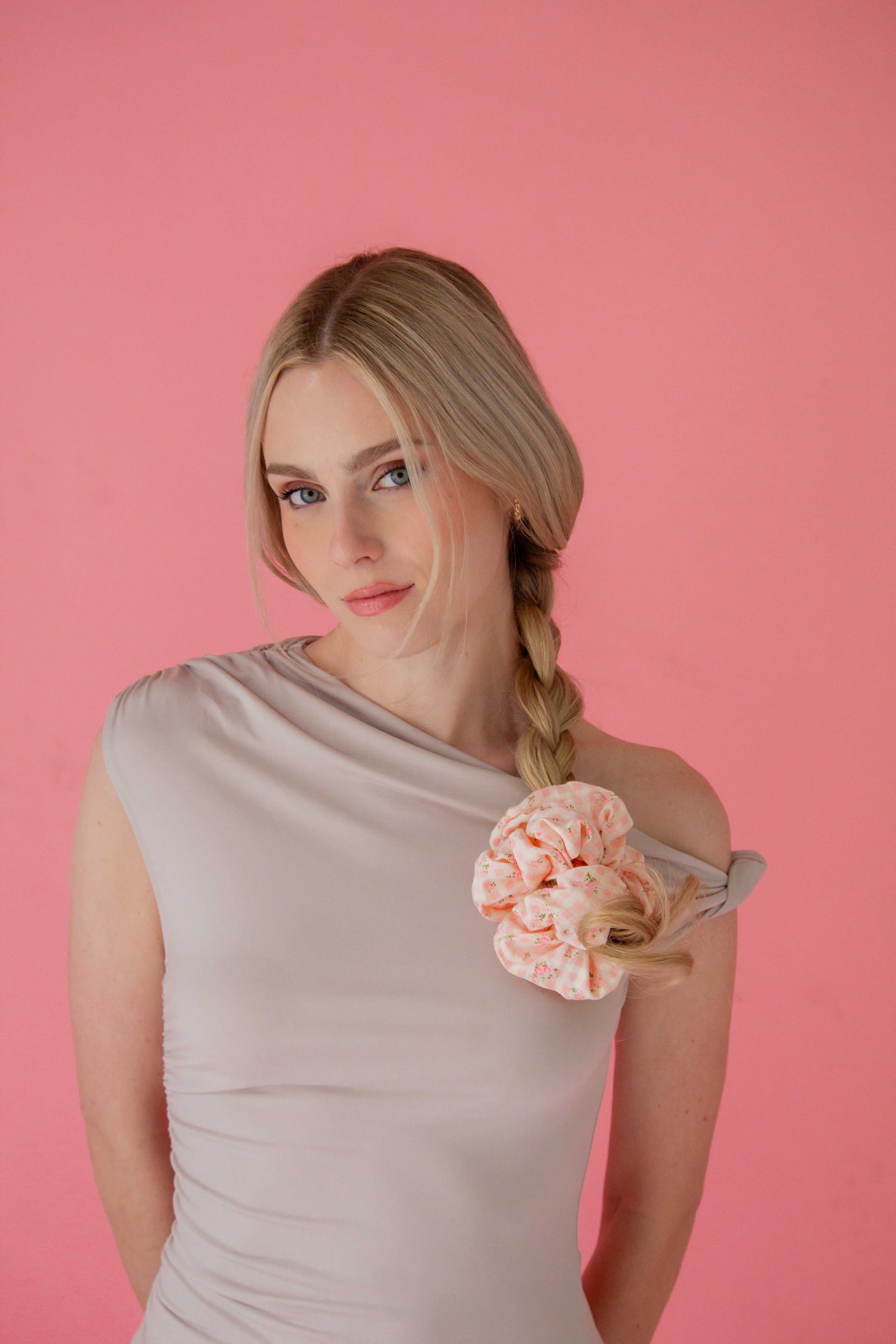 Valentine's Floral Jumbo Scrunchie - Image 4